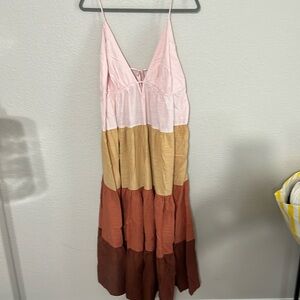 Anthropologie color block dress 1x